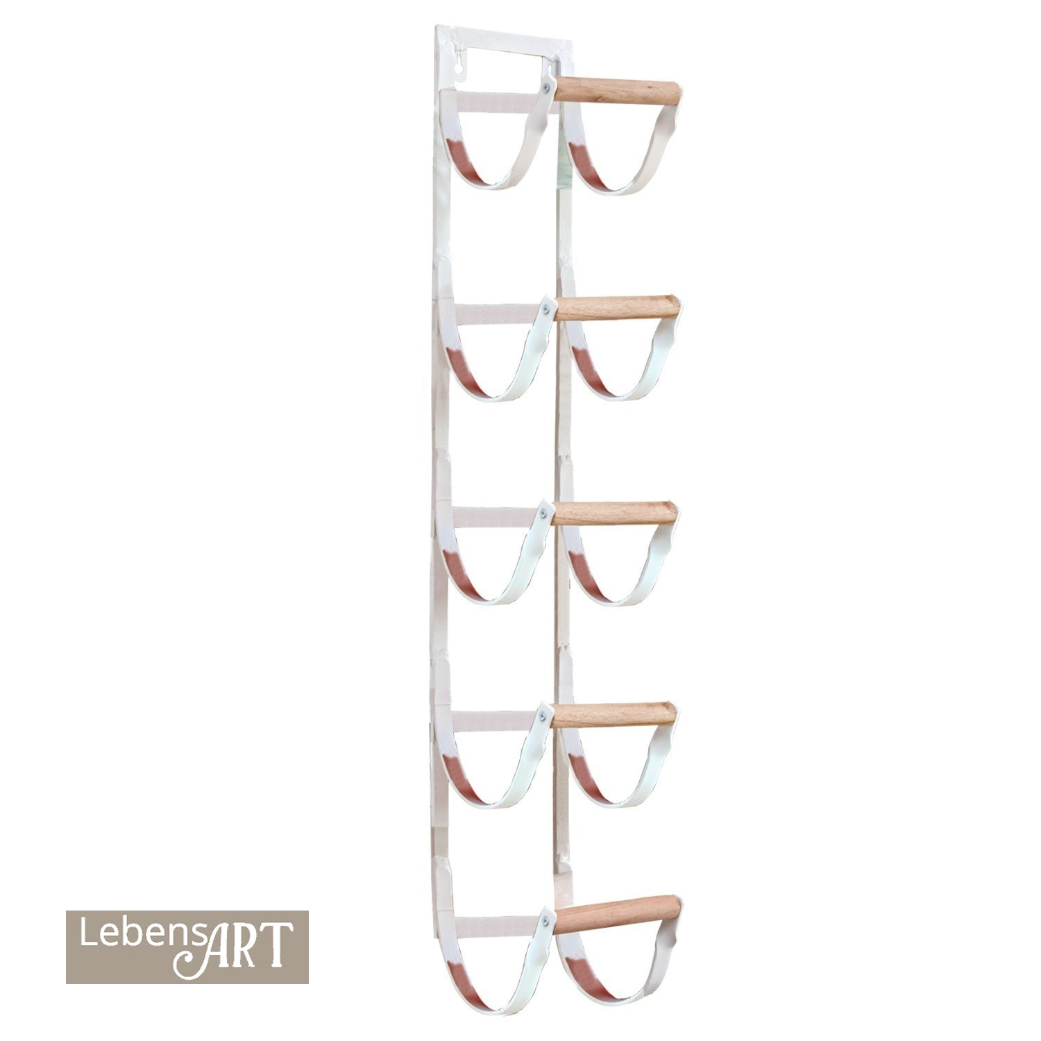 Wandorganizer Utica - #10705w - in zwei Farben erhältlich - Holzrollen aus massivem Naturholz - klares Design