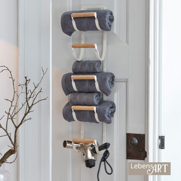 Wandorganizer Utica - #10705w - in zwei Farben erhältlich - Holzrollen aus massivem Naturholz - klares Design