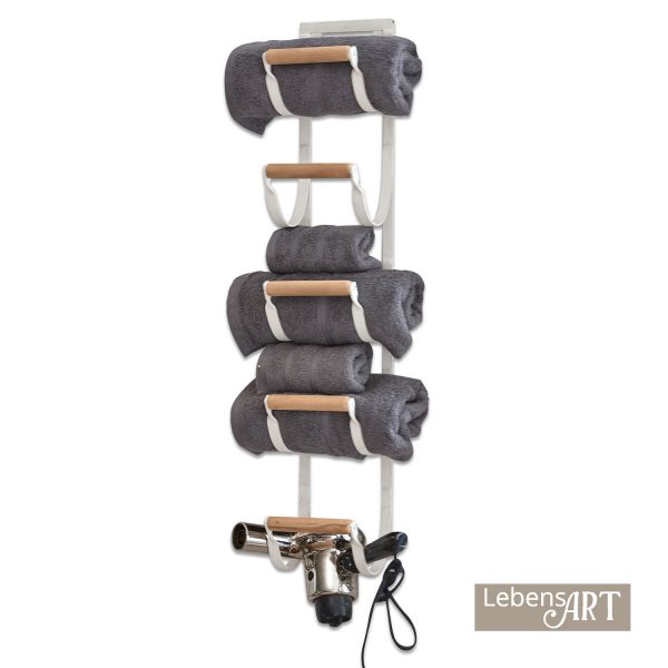 Wandorganizer Utica - #10705w - in zwei Farben erhältlich - Holzrollen aus massivem Naturholz - klares Design
