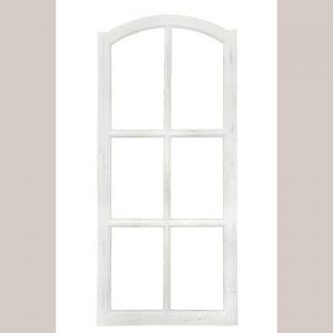 Deko-Sprossen-Fenster - nostalgisch - antikweiß - Größe-L