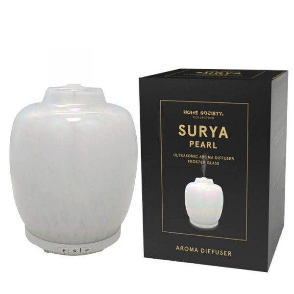 Aroma-Diffuser - Surya Pearl - Glas - LED - #760173 - 600g - 11x11x15cm