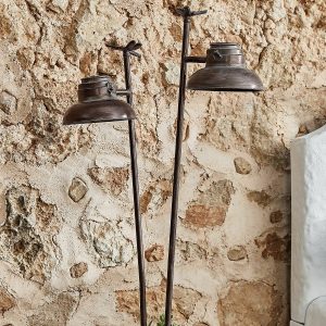 Solar-Laterne 2er Set Ivexil - Antikbronze-Finish - Liebliches Libellen-Detail - kabelloser Solarbetrieb