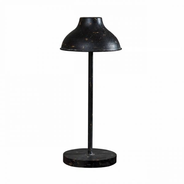 LED-Tischlampe-HENVIQUE - Eisen - antikschwarz - #24586 -H38-D17cm