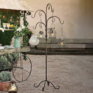 Ständer Merisette - #24908 - Nostalgisches Antik-Finish - Imposante Größe - Für Laternen, Gartenwerkzeuge, Kleidung & mehr