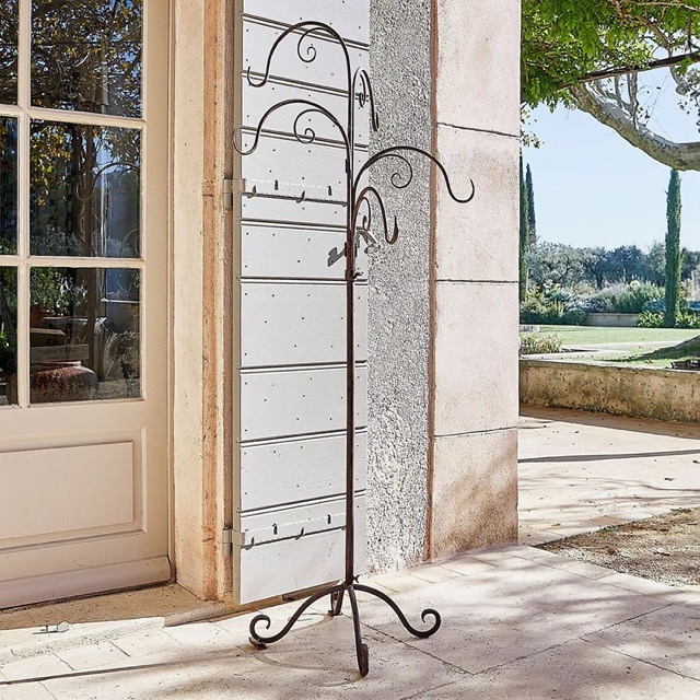 Ständer Merisette - #24908 - Nostalgisches Antik-Finish - Imposante Größe - Für Laternen, Gartenwerkzeuge, Kleidung & mehr